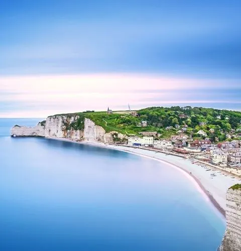Normandy coastline scenic views